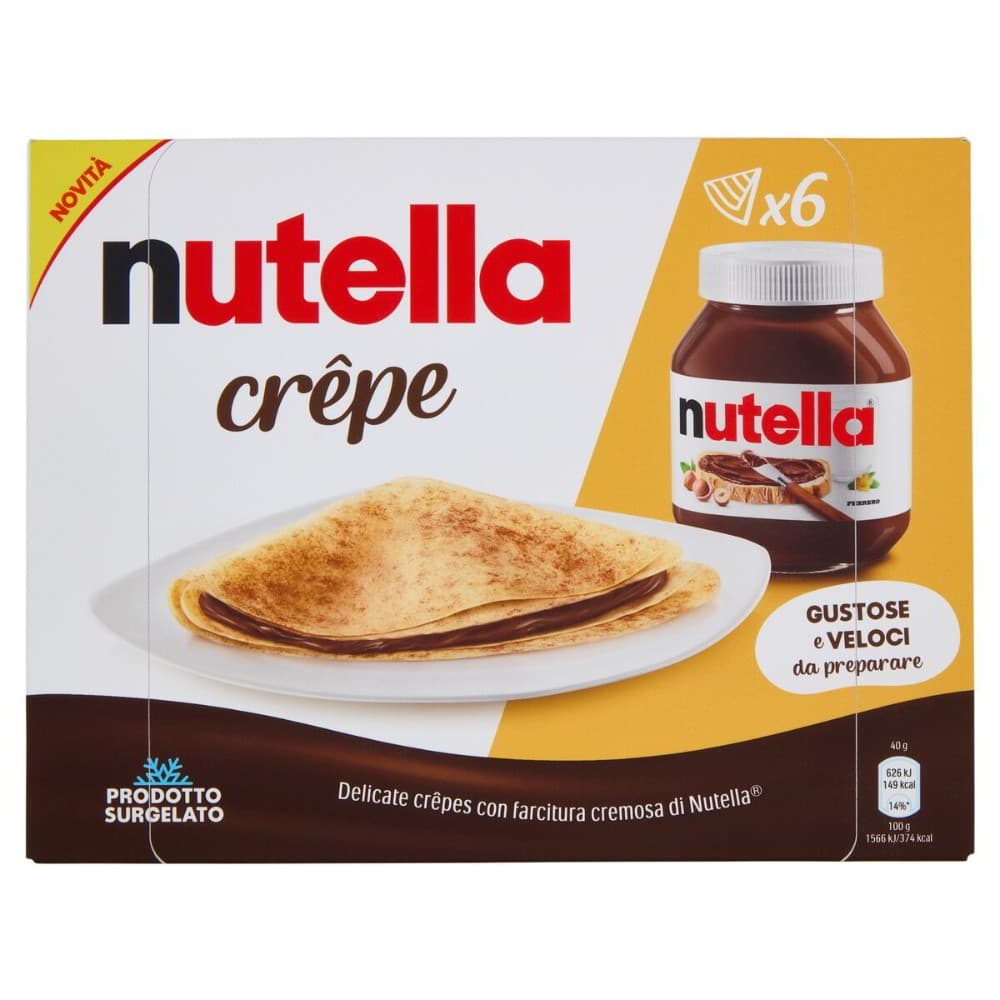 Crêpe surgelati Nutella, g 240 – Bennet