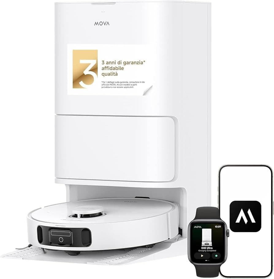 Mova robot aspirapolvere e lavapavimenti E40 – Unieuro