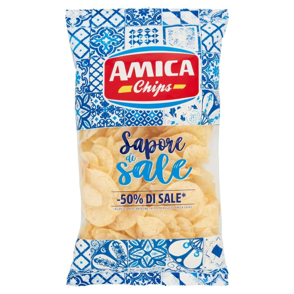 Patatine sapore di sale Amica Chips, 175 g – Bennet