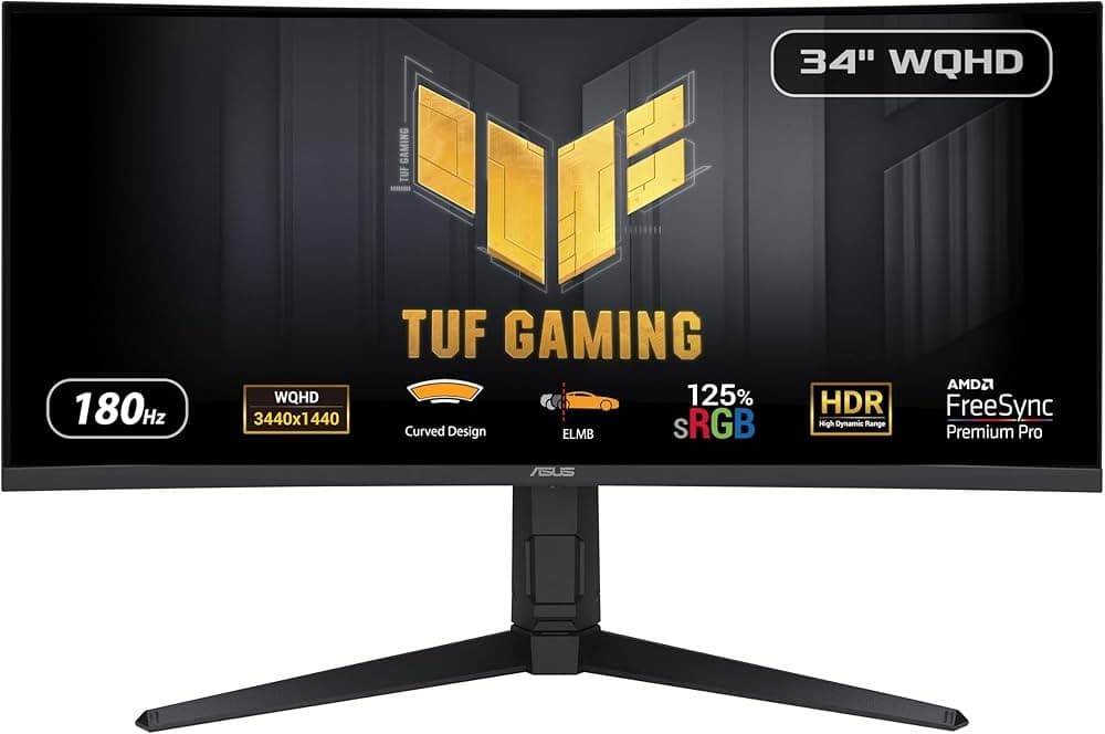 Monitor Gaming Curvo VG34VQL3A 34" Asus in offerta da MediaWorld
