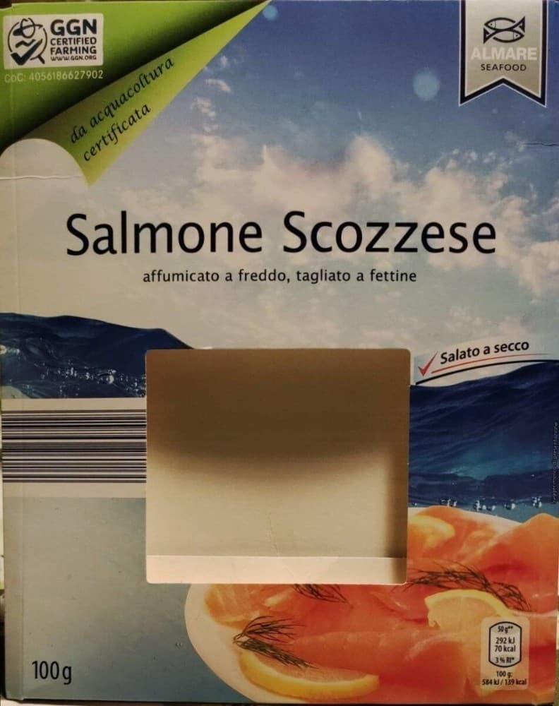 Salmone Scozzese 100 g ALMARE SEAFOOD in offerta da ALDI