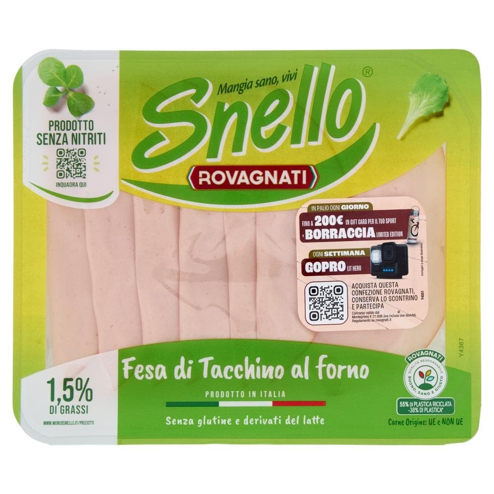 Snello petto di pollo al forno 100 g ROVAGNATI in offerta da Bennet
