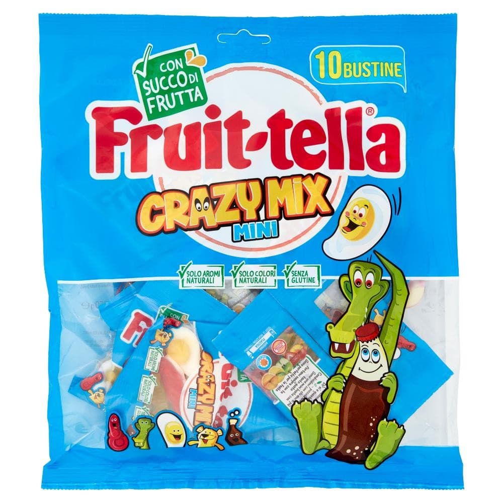 Fruit-tella Crazy Mix Mini, 10 bustine 250 g – Dpiù