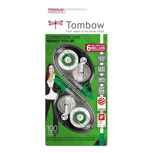 Correttore a nastro 10 m, 2 pezzi Tombow in offerta da Esselunga
