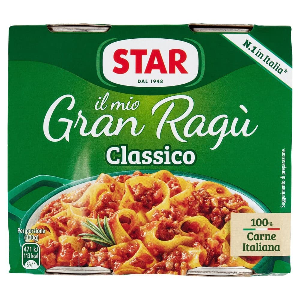 Star Gran Ragù 2x180 g in offerta da Bennet