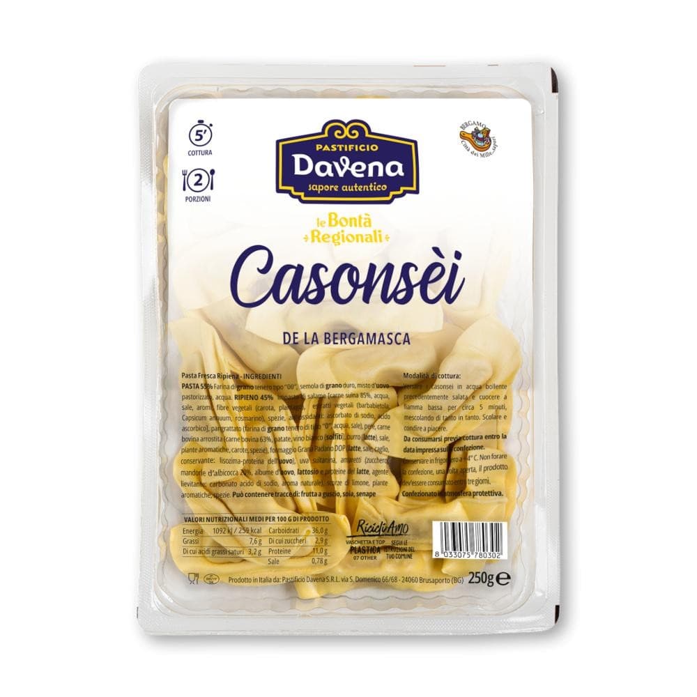 Casonsei de la Bergamasca, 250 g Davena – MD