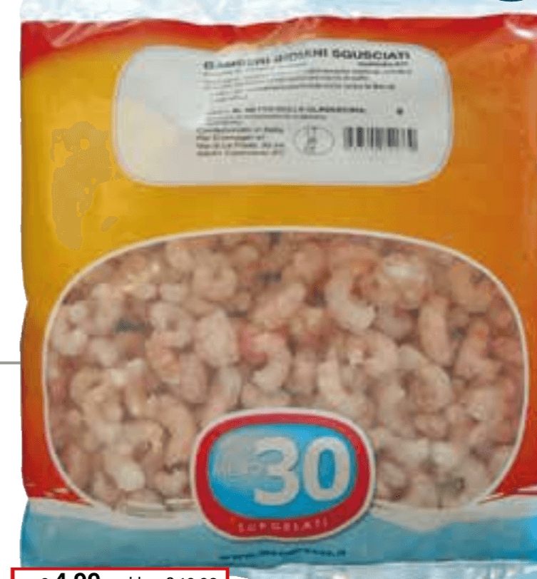 Gamberi Indiani Sgusciati Meno 30, 300 g – Il Gigante