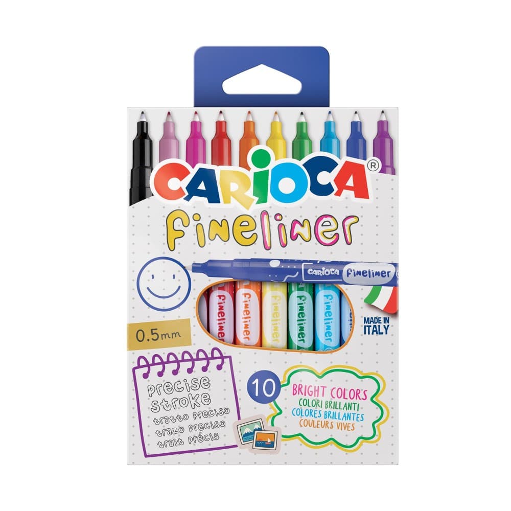 Carioca pennarelli fineliner 10 pezzi in offerta da Coop