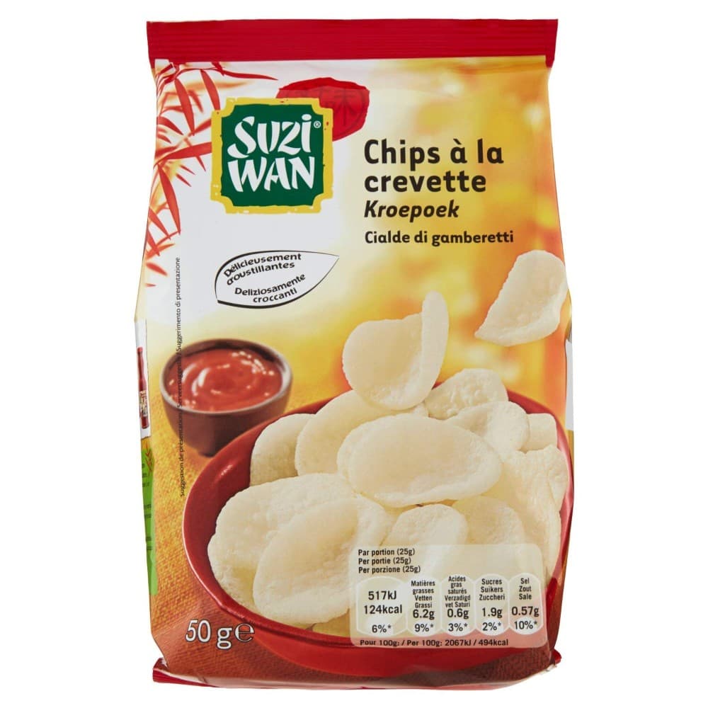 Suzi Wan Cialde di gamberi pronte, 50 g – Panorama
