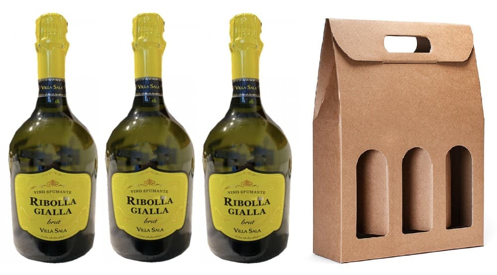 Spumante Ribolla Gialla, 3 x 75 cl = 2,25 l – Penny