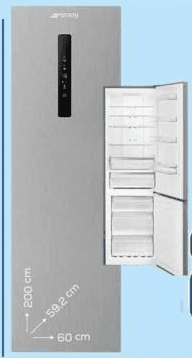 Smeg Frigorifero Combinato FC200XEU in offerta da Euronics