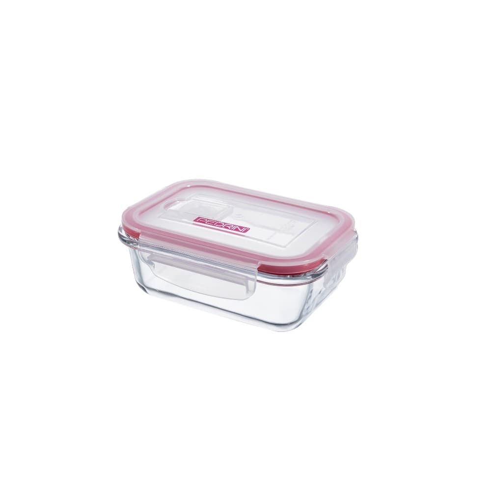 Contenitore in vetro borosilicato con coperchio, 800/1000 ml Pedrini – Il Gigante