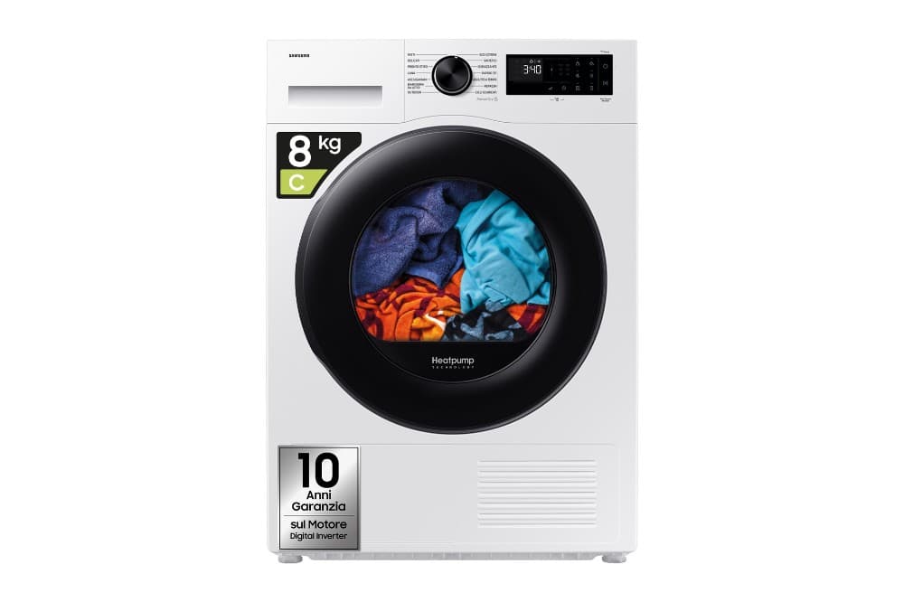 Asciugatrice Crystal EcoDry DV80DG52B0AE Samsung – Comet