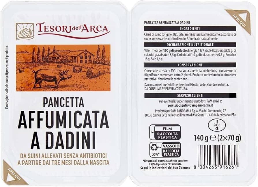 Salumi a cubetti Tesori dell'Arca, 140 g – Panorama