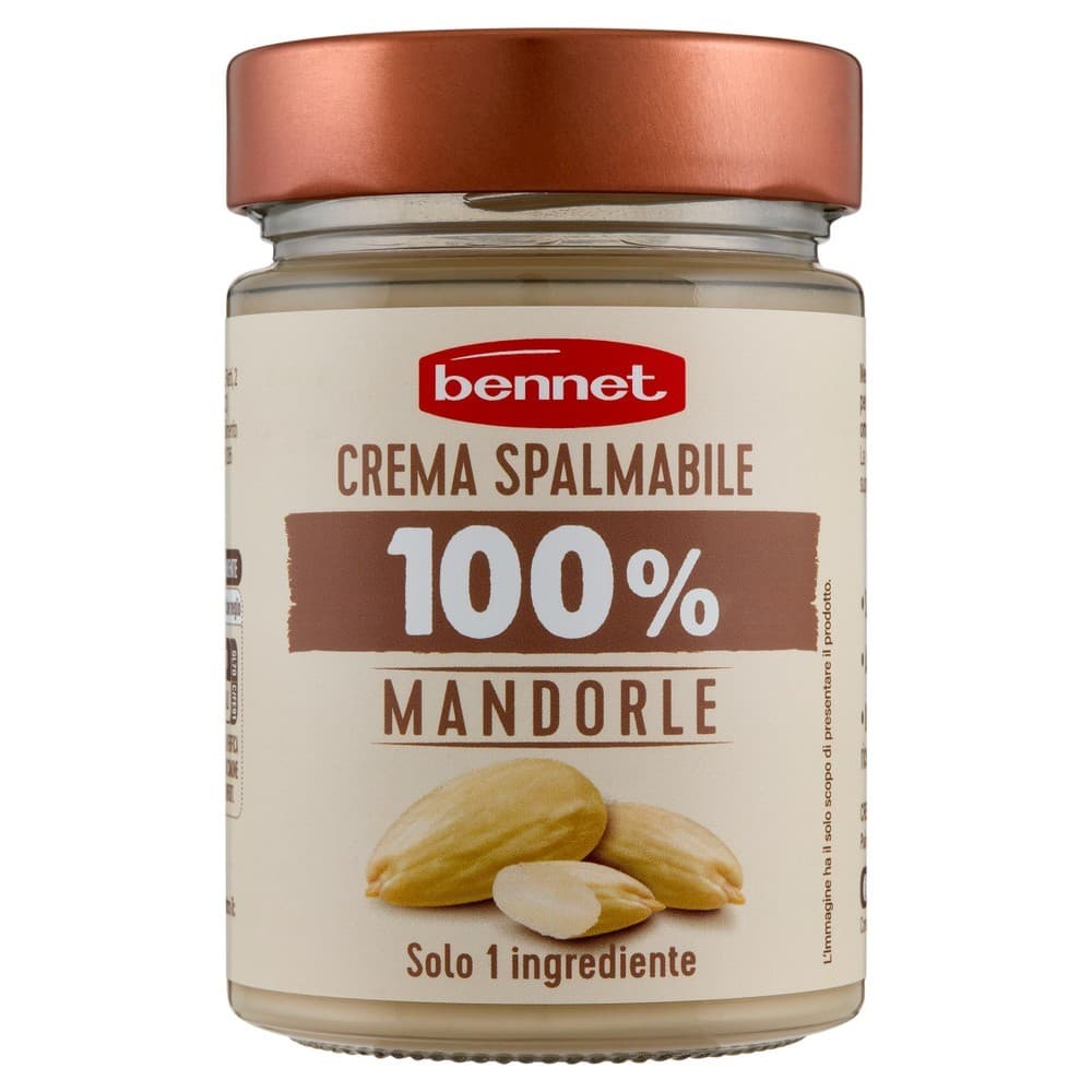 Crema spalmabile 100% mandorle Bennet, 300 g – Bennet