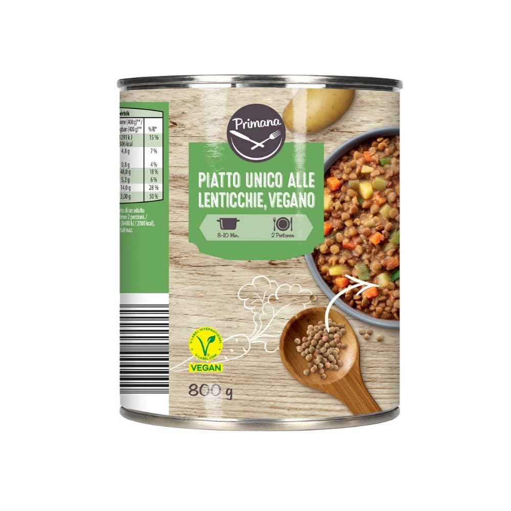 Primana stufato di lenticchie, 800 g – ALDI