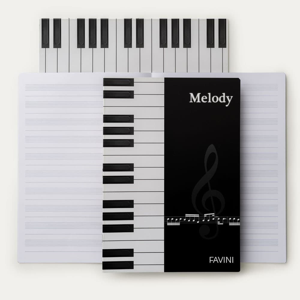Album musica Melody Favini 10 pentagrammi 21x30 cm in offerta da Il Gigante