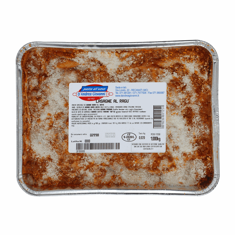 Lasagne al ragù, 1 kg – Eurospin