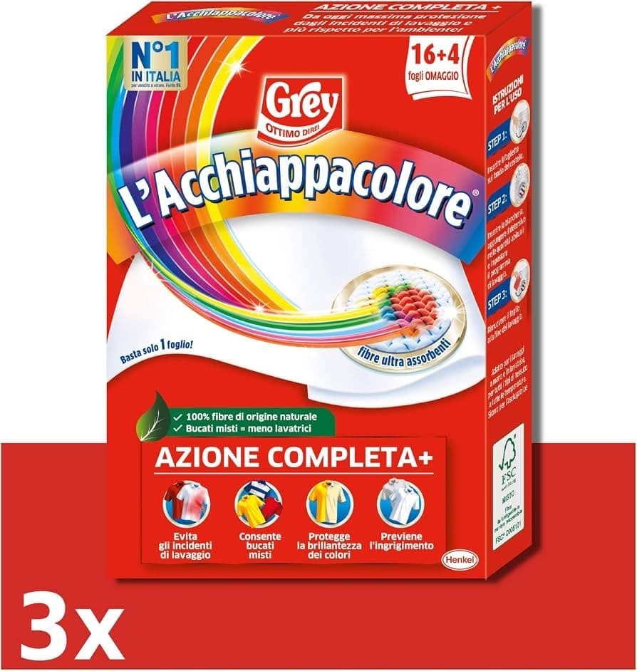 Grey l'acchiappacolore fogli lavatrice – Tigota