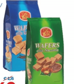 Wafers Le Bon nocciola/vaniglia, 400 g – MD