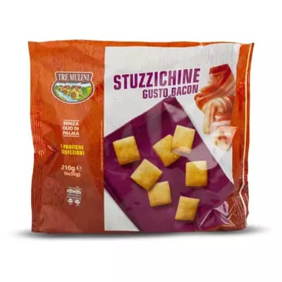 Stuzzichine Tre Mulini gusto bacon 210 g in offerta da Eurospin