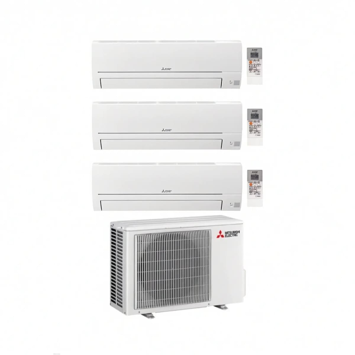Mitsubishi Electric Linea Smart Kit Trial Split MXZ-3HA50VF + MSZ-DW25VF 9.000 BTU + MSZ-DW35VF 12.000 BTU – Comet