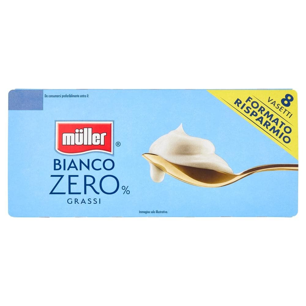 Yogurt bianco intero o zero grassi, 125 g x8 Müller – Iper La grande i