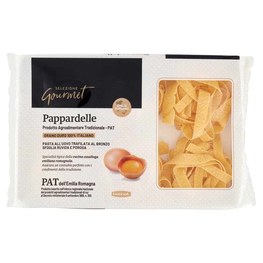 Selezione Gourmet Bennet pappardelle PAT, 250 g – Bennet
