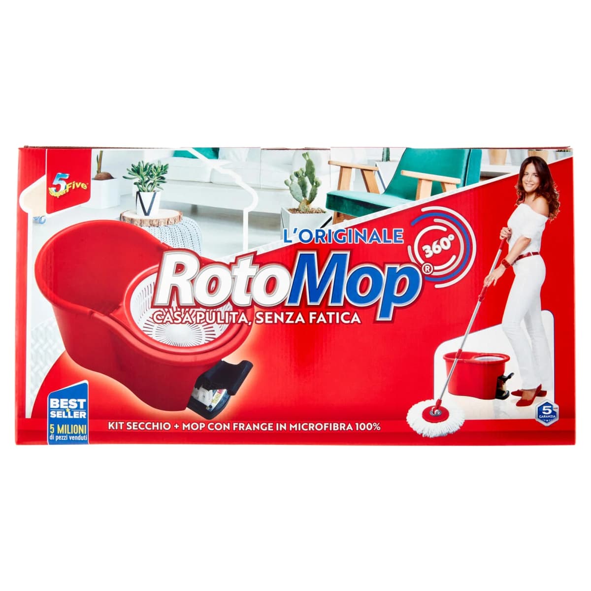Kit Secchio + Mop RotoMop Super5 – Iper La grande i