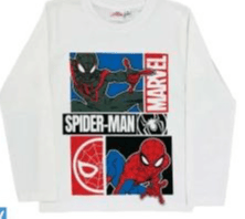 T-shirt manica lunga personaggi, tg 3-10 anni – Carrefour