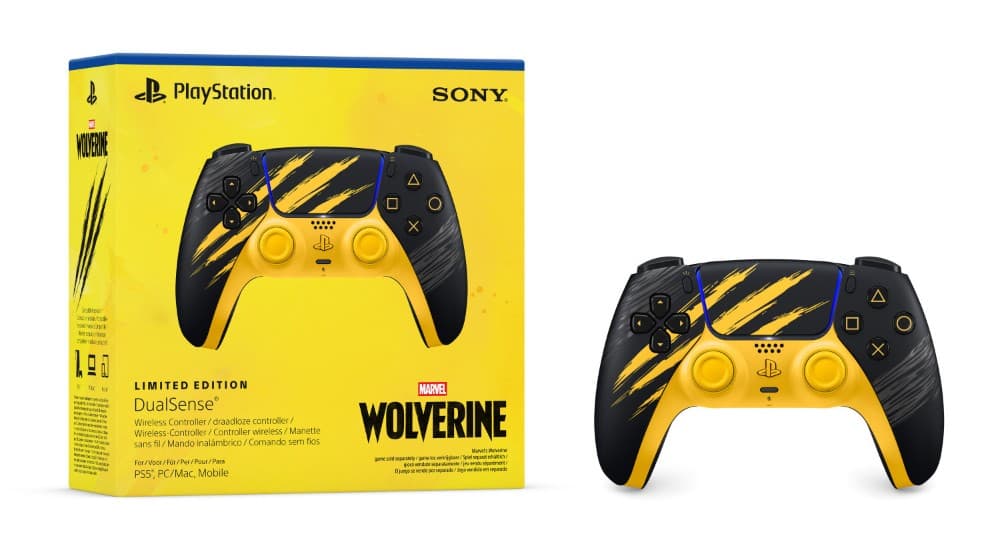 Sony DualSense Marvel's Wolverine Battle Yellow Limited Edition Controller – Comet