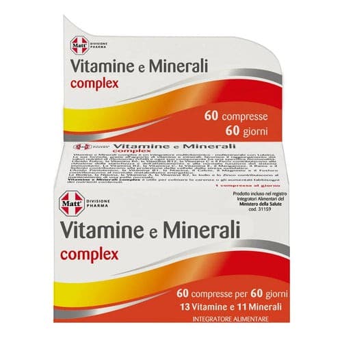 Matt vitamine e minerali complex, 60 compresse – Lidl
