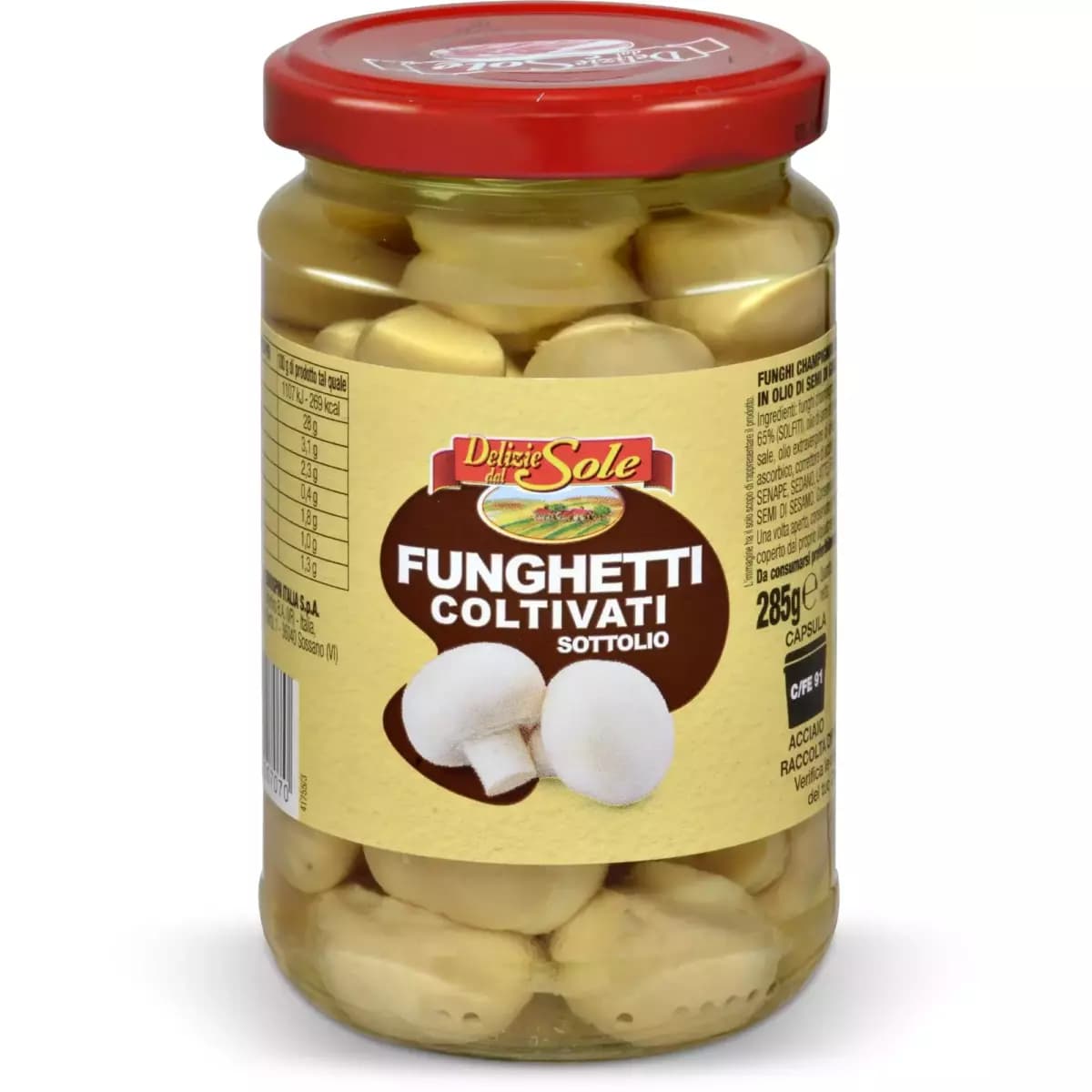 Funghetti coltivati sottolio, 285 g – Eurospin