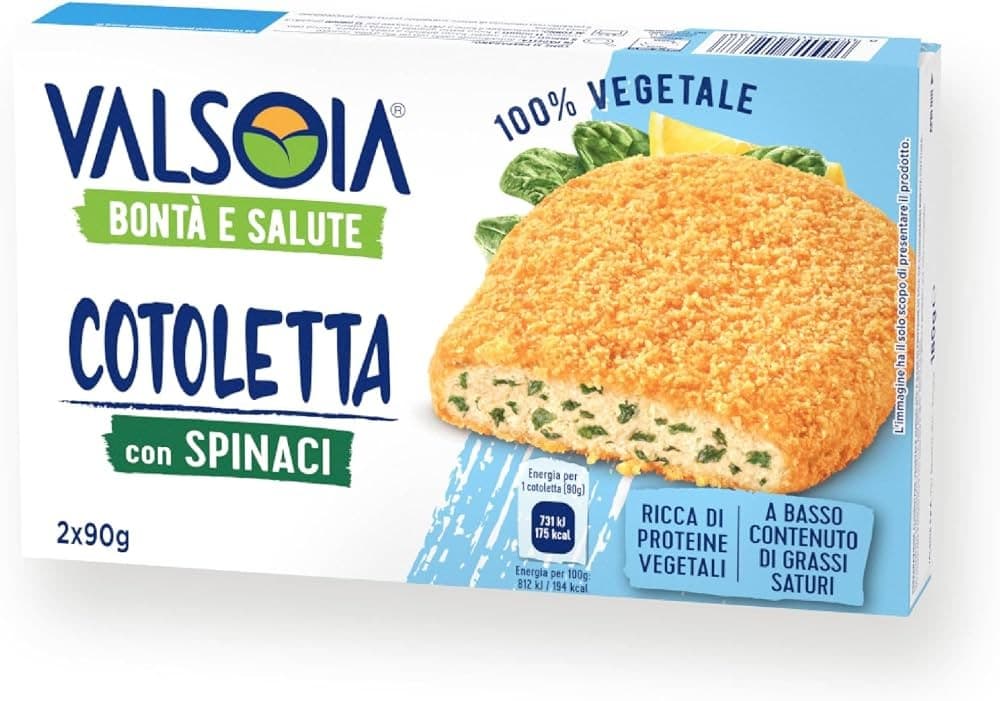 Cordon Bleu Vegetali o Cotoletta con Spinaci Vegetale, da 180 g VALSOIA – Coop