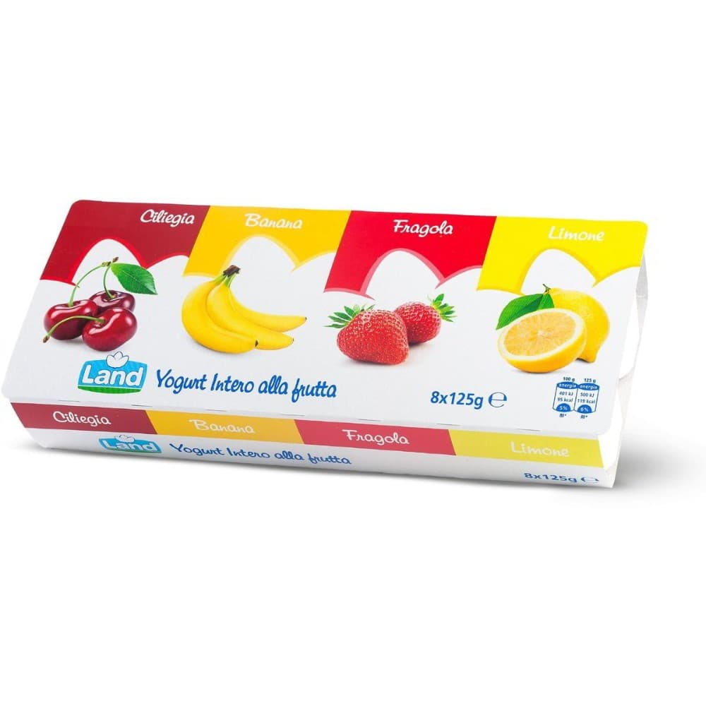 Yogurt intero alla frutta 8 x 125 g Land in offerta da Eurospin