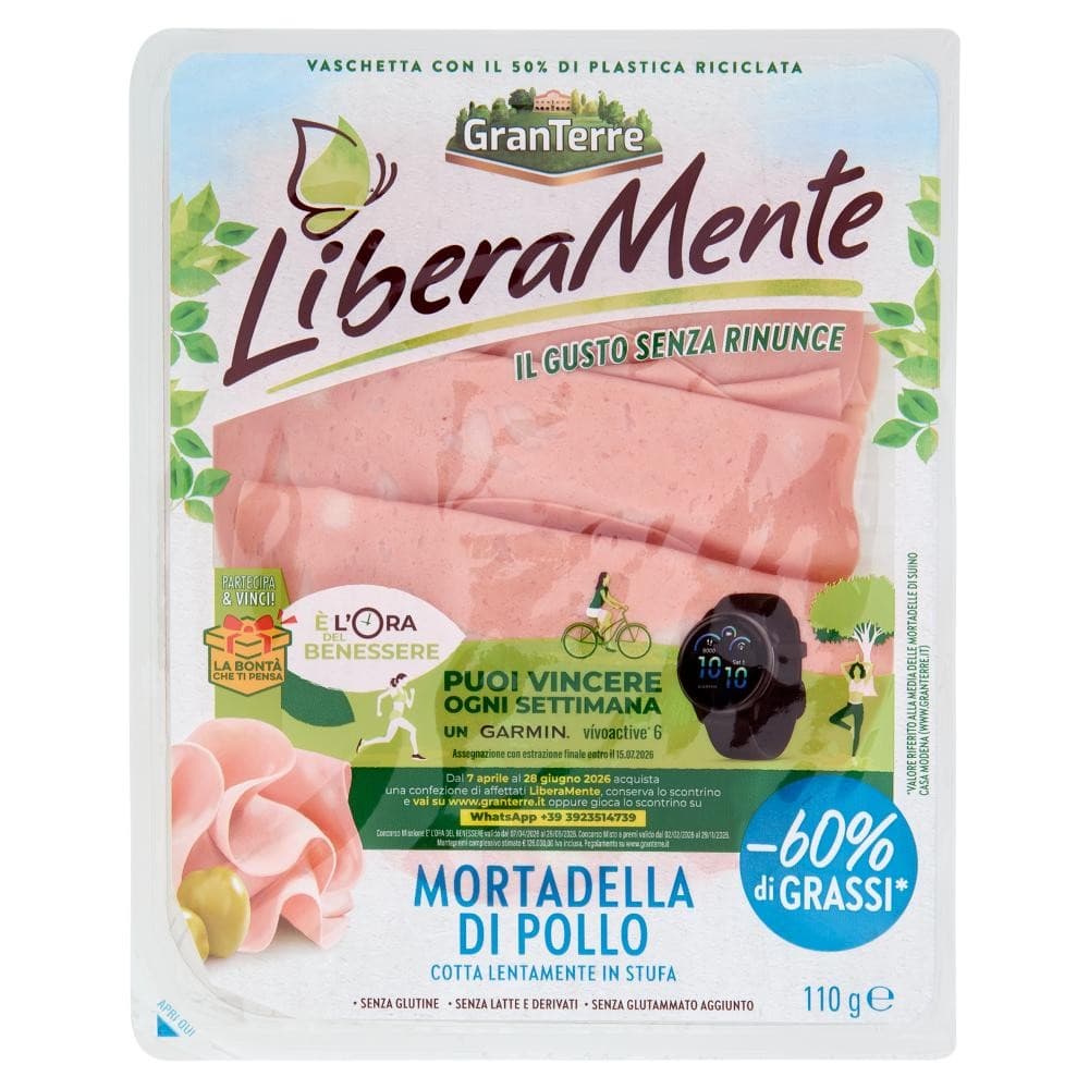 Prosciutto cotto alta qualità, tacchino o mortadella di pollo Liberamente GRANTERRE in offerta da Bennet