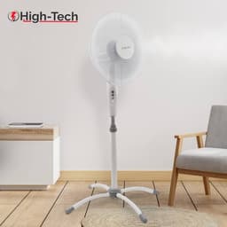 High-Tech ventilatore a piantana in metallo