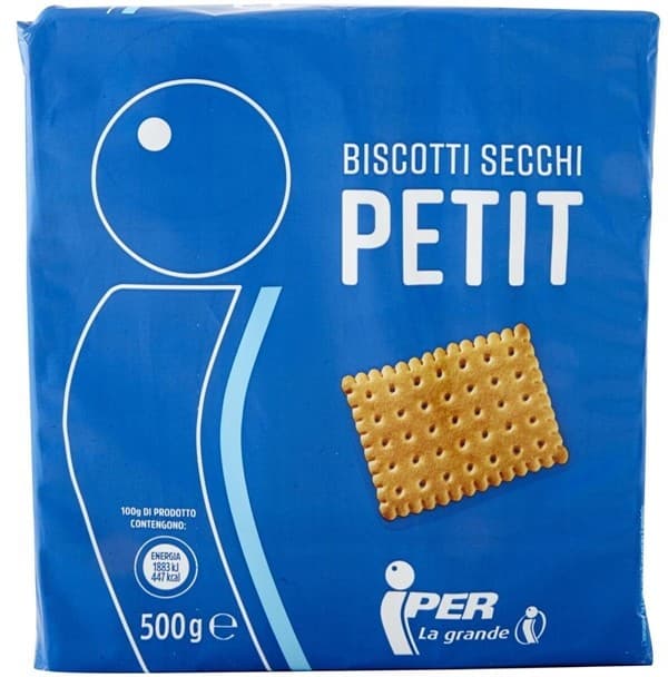 Biscotti secchi Petit 500 g Iper in offerta da Iper La grande i