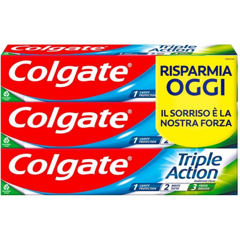 Colgate dentifricio 3 x 75 ml (225 ml) in offerta da Carrefour
