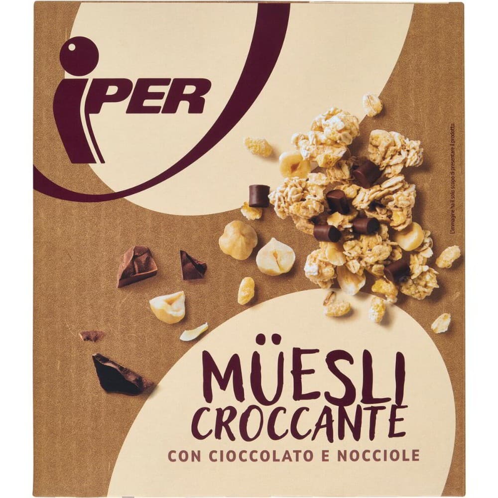 Müesli croccante con cioccolato e nocciole o alla frutta, 375 g Iper – Iper La grande i