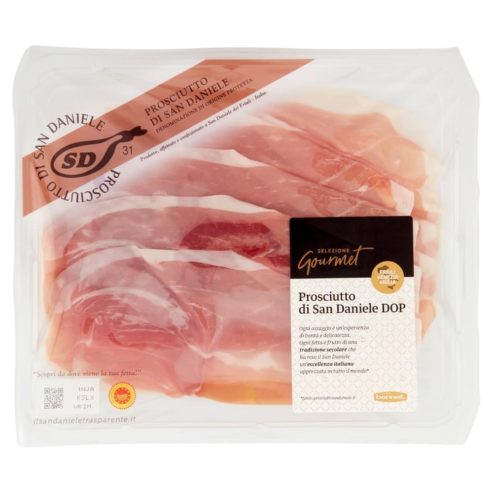 Prosciutto di San Daniele DOP Selezione Gourmet Bennet, 100 g – Bennet
