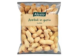 Alesto arachidi in guscio tostate
