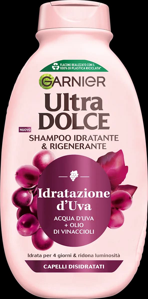 Garnier Ultra Dolce Idratazione d'Uva shampoo e balsamo, 250 ml / 200 ml – Acqua & Sapone