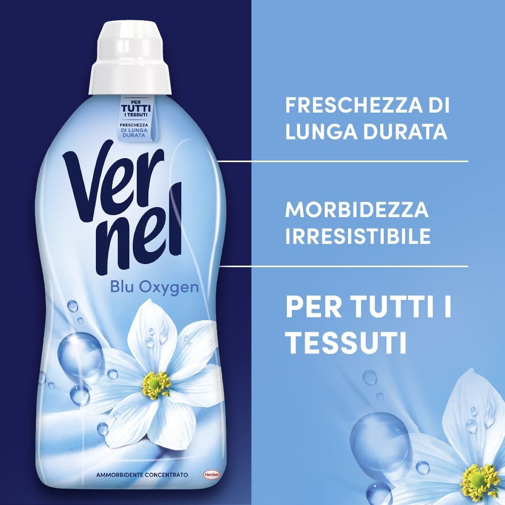 Vernel ammorbidente concentrato, 76 o 78 lavaggi – Iper La grande i