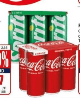 Coca Cola, Sprite o Fanta, 6x33 cl – Il Gigante