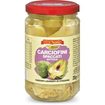 D'Sole carciofini spaccati sottolio 285 g in offerta da Eurospin