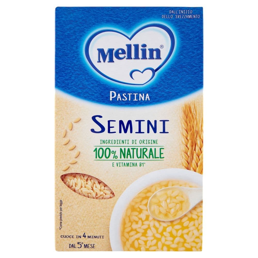 Pastina 100% naturale con farina grano tenero Mellin, 320 g – Bennet