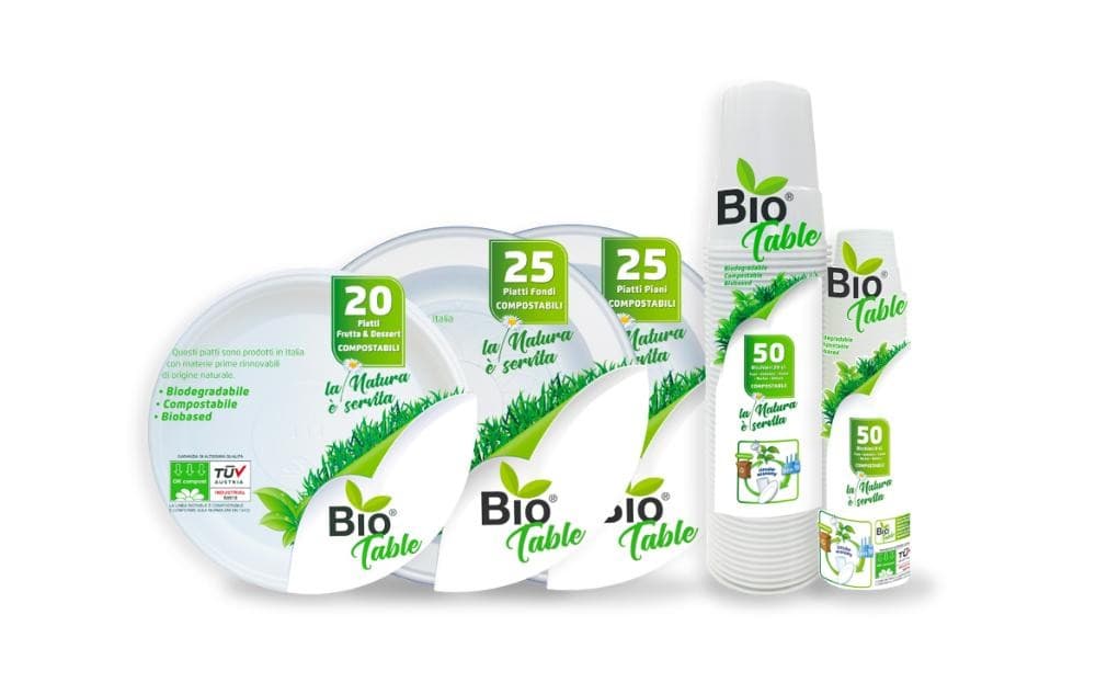 Bio Table bicchieri, 100 pezzi – Panorama