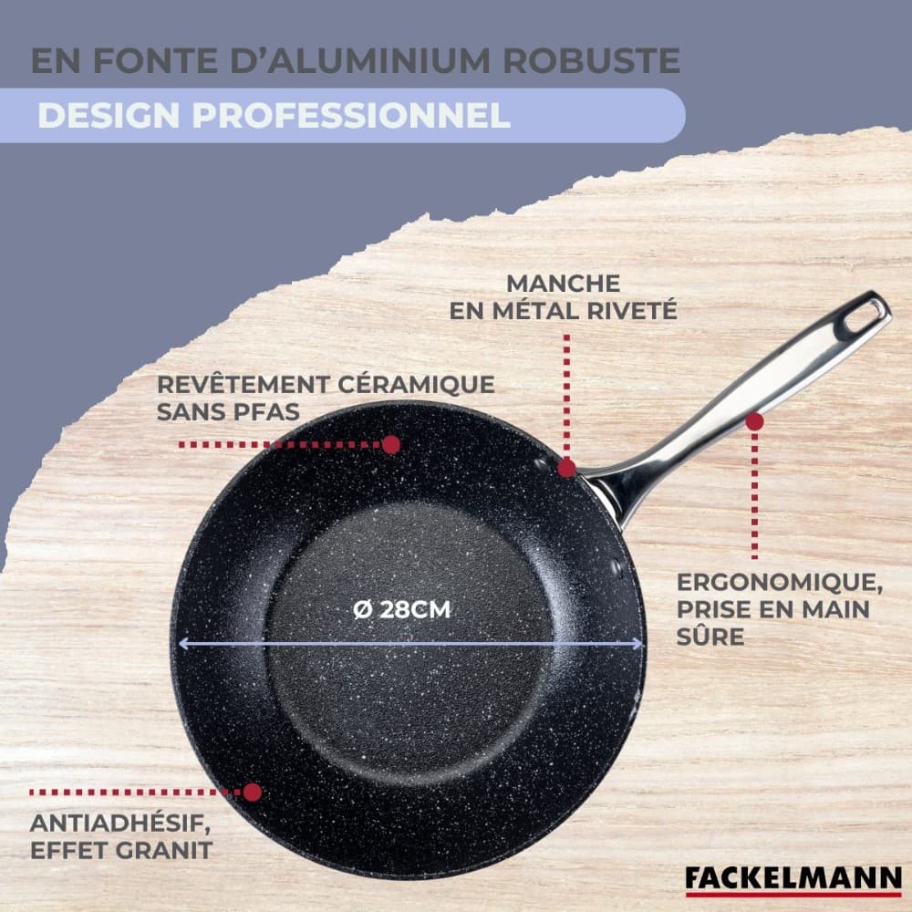 Wok Fackelmann, Ø28 cm – Esselunga