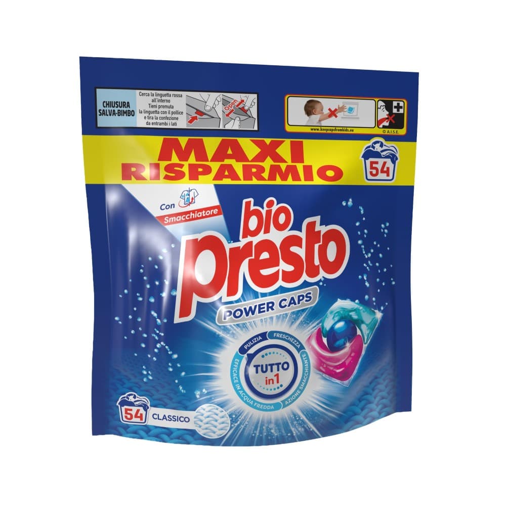 Bio Presto powercaps, 54 lavaggi – Risparmio Casa